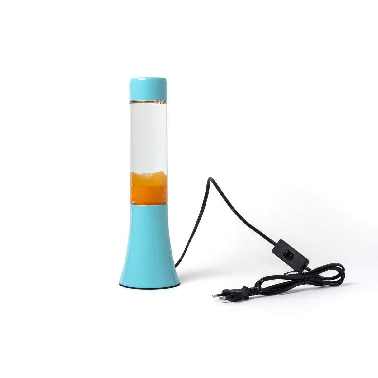 Fisura Lava Lampe „Mini Blue & Orange“ | Kompakt mit Farbe | Fisura