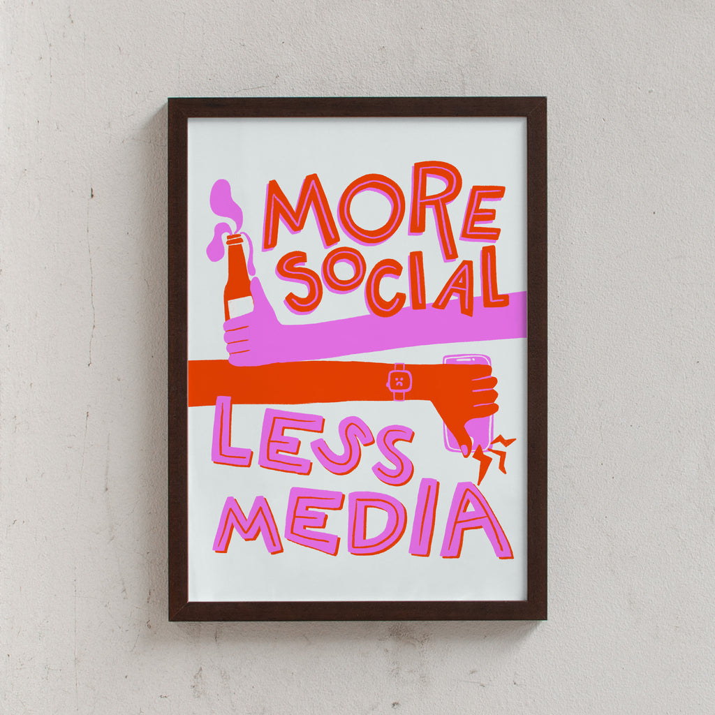 Edition SCHEE More Social Less Media (Din A3) wenge
