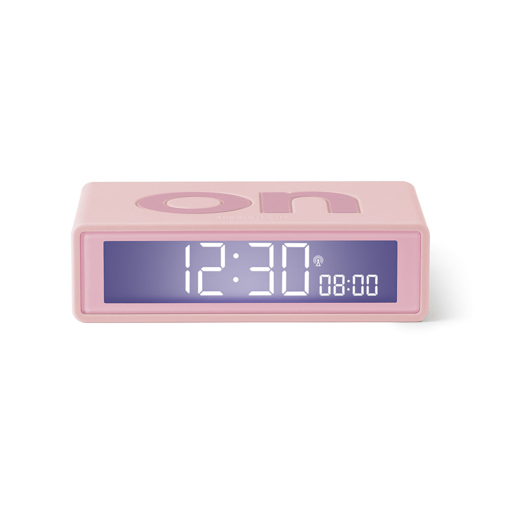 Lexon Wecker Flip+ (Pink) | Intuitiver Wecker mit Funkgesteuerter Uhrzeit