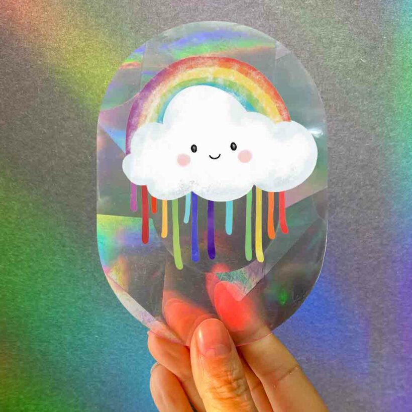 Botanopia Rainbow-Sticker Botanopia „Rainbow Drizzle“ | Regenbogen für dein Fenster