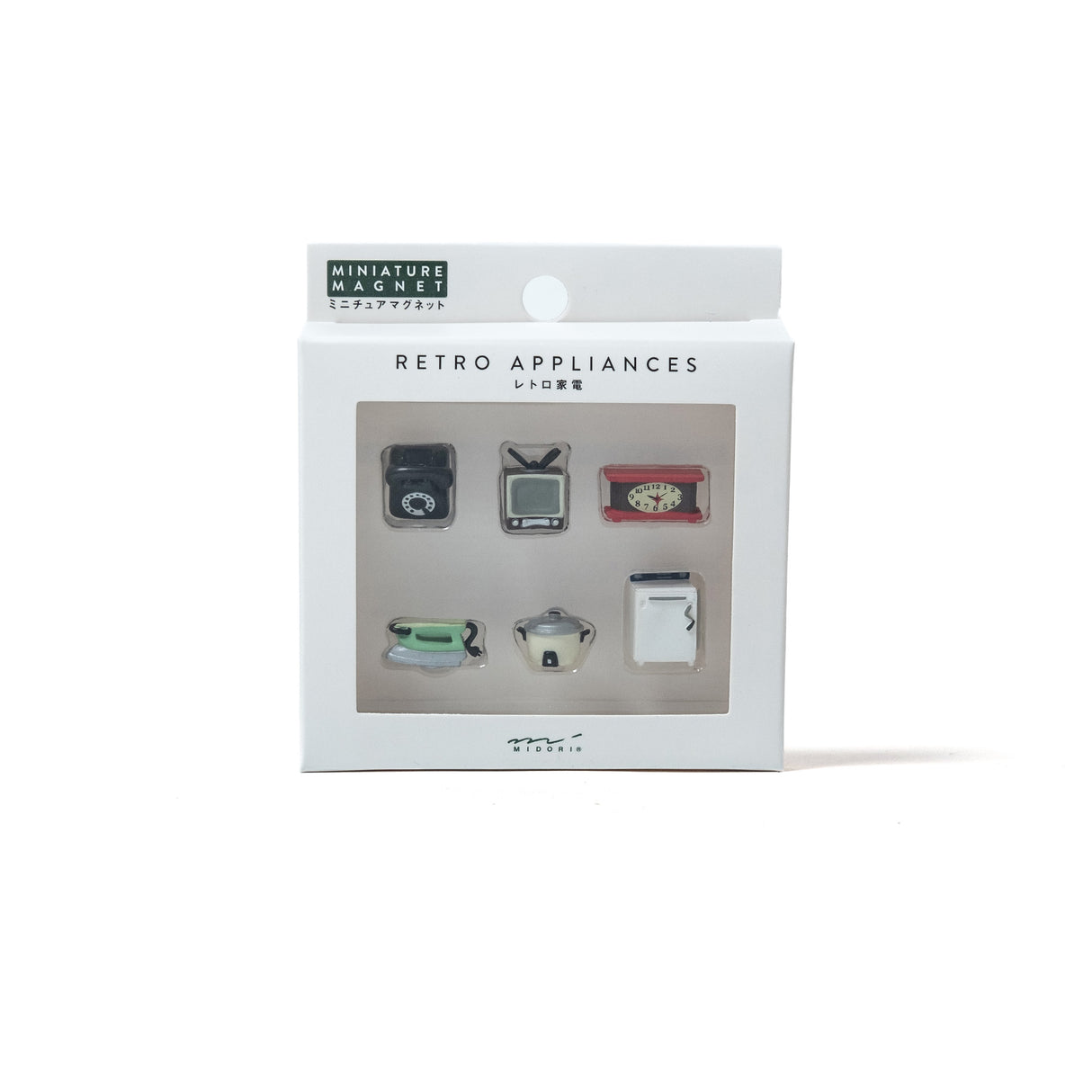 Midori Magnete „Mini Retro Appliance“ | 6er-Set mit Nostalgie | Midori