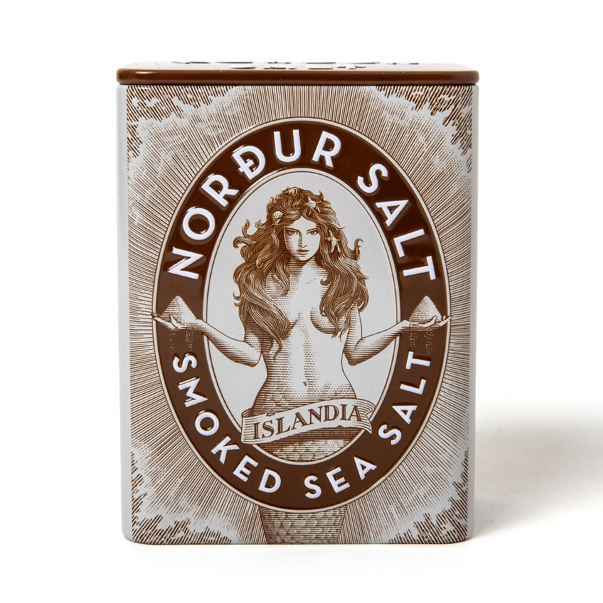 Nordur & Co Meersalzflocken Smoked Metalldose 100g | Geräuchertes Salz | Nordur & Co