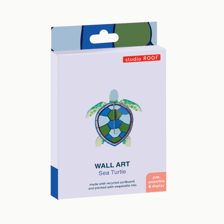 studio ROOF Wanddeko studio ROOF “Sea Turtle” | Schildkrötendeko aus Karton