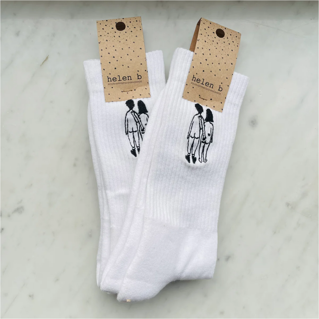 helen b Socken helen b "Naked Couple Back" | hergestellt in Portugal