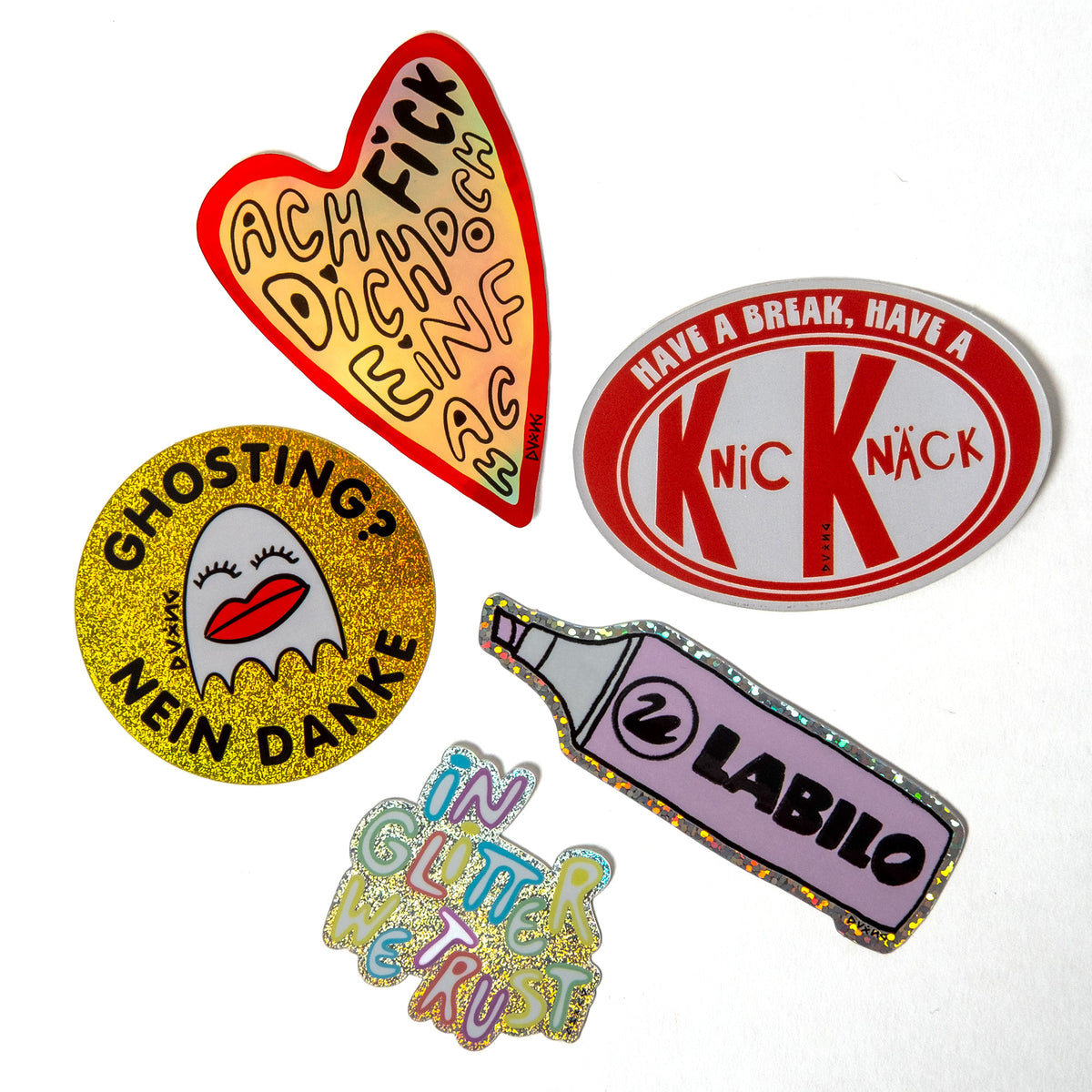 Sticker-Set “Spruch Bundle” 5 Sticker | Freche Statements | DVxING THINGS