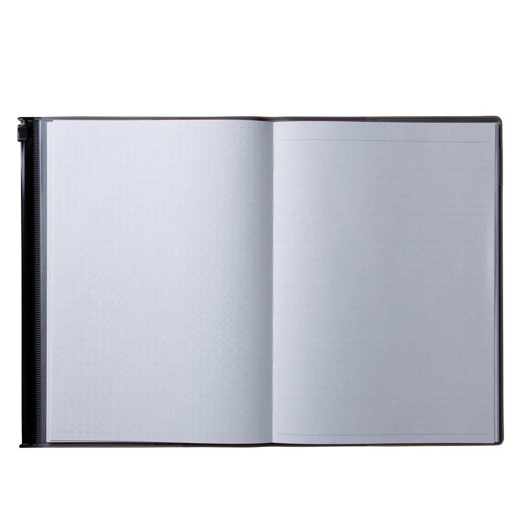 MARK’S Inc. Notizbuch Storage A5 (White) von MARK’S Inc. | Transparente Reißverschlusstasche für Utensilien