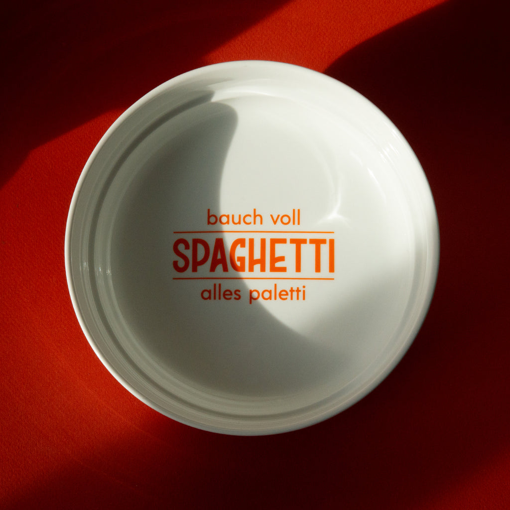 studio ciao Teller "Bauch voll Spaghetti, alles paletti" | studio ciao