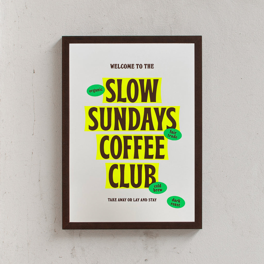 Edition SCHEE Slow Sundays Coffee Club (Din A3) wenge
