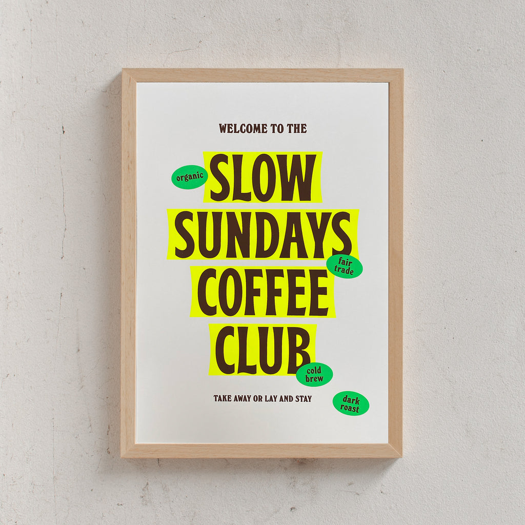 Edition SCHEE Slow Sundays Coffee Club (Din A3) natur