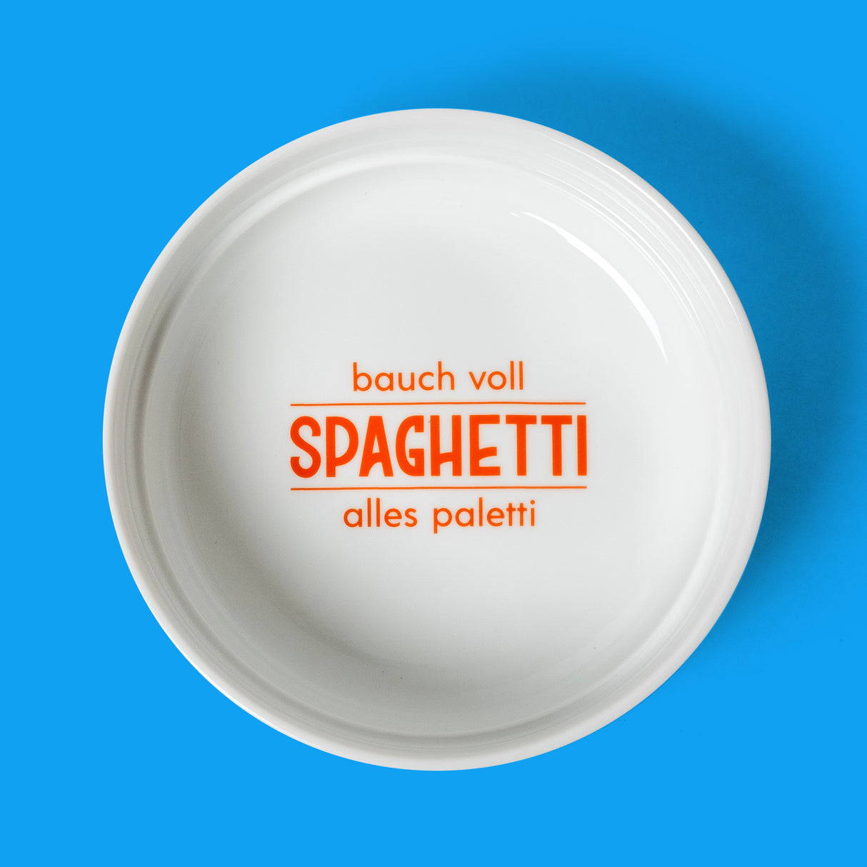 studio ciao Teller "Bauch voll Spaghetti, alles paletti" | studio ciao