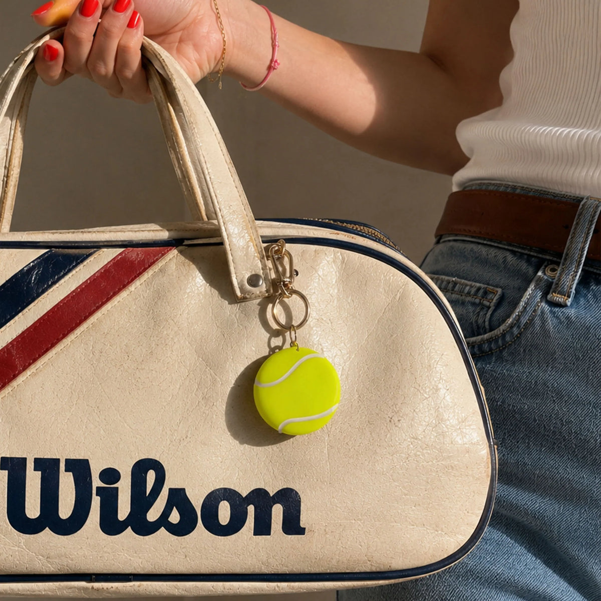 Lou Loto Schlüsselanhänger “Tennis” | Bag Charm | Lou Loto