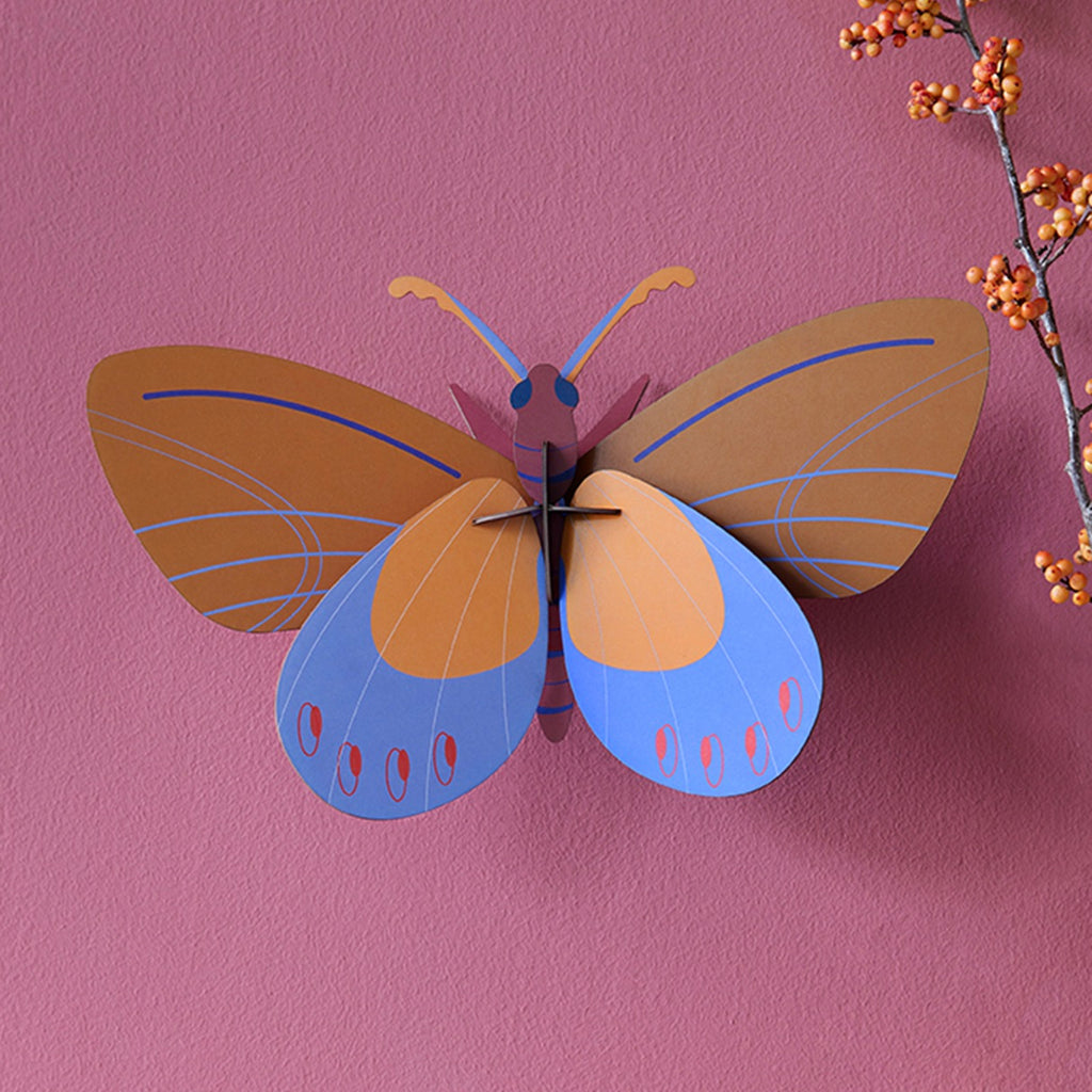 studio ROOF Wanddeko Ochre costa butterfly | DIY 3D Objekt von Studio Roof