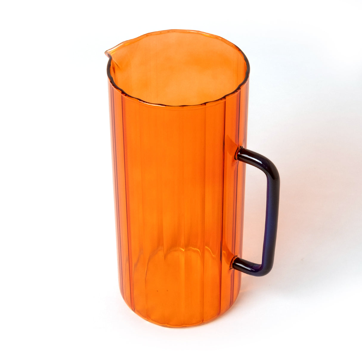 WD Lifestyle Pitcher “Orange Glas” 1,2 l | Design Karaffe | WD Lifestyle
