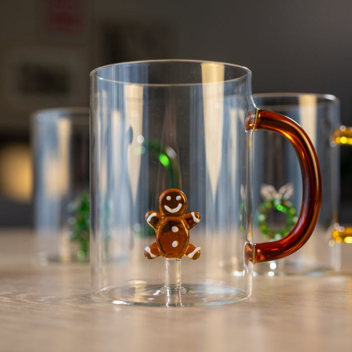 WD Lifestyle Tasse “Gingerbread Man” 420 ml | Weihnachtsbecher | WD Lifestyle