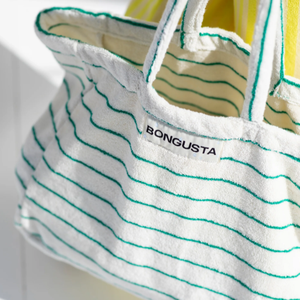 BONGUSTA Weekendbag "Naram Pure White & Grass" | BONGUSTA