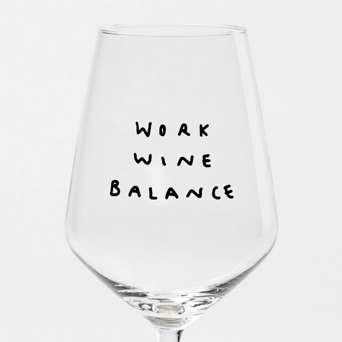 selekkt Weinglas "Work Wine Balance" | Special Edition | für Wein-Liebende!