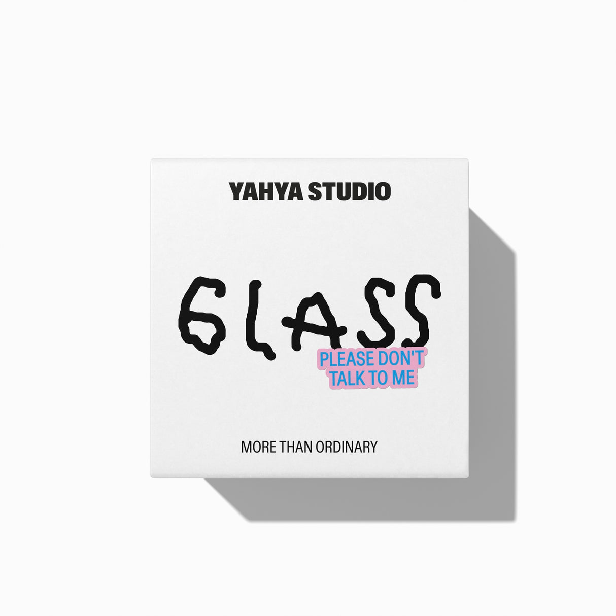 YAHYA Studio Trinkglas "Please don't talk to me"