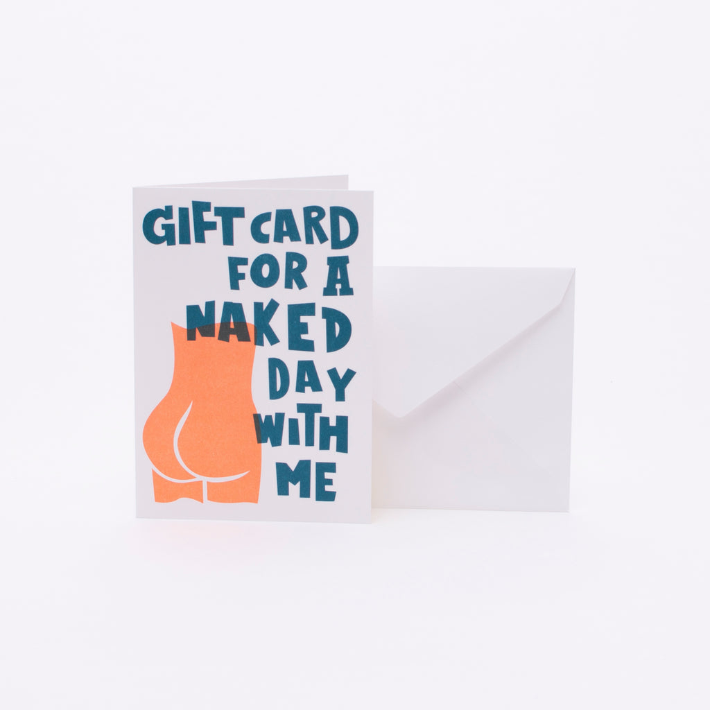 Edition SCHEE Grußkarte "Giftcard for a naked day with me" is Default Title