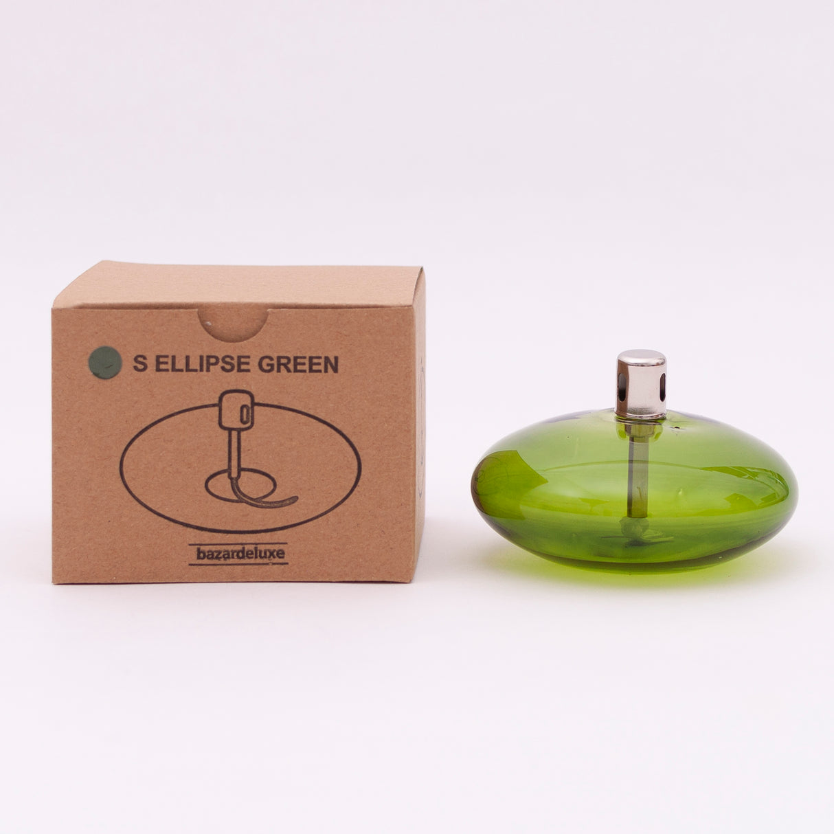 bazardeluxe Öllampe Ryon Ellipse Green S