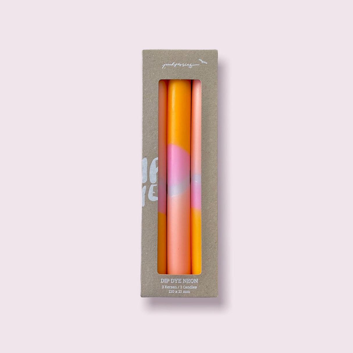 pinkstories Stabkerze pinkstories NEON Valentine Bunny (3 Stk.)