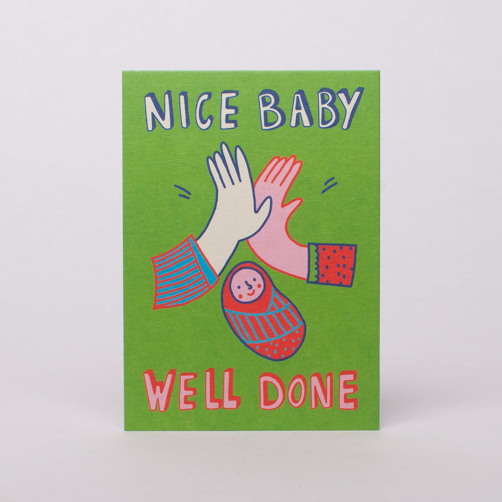 Edition SCHEE Postkarte "Nice baby, well done"