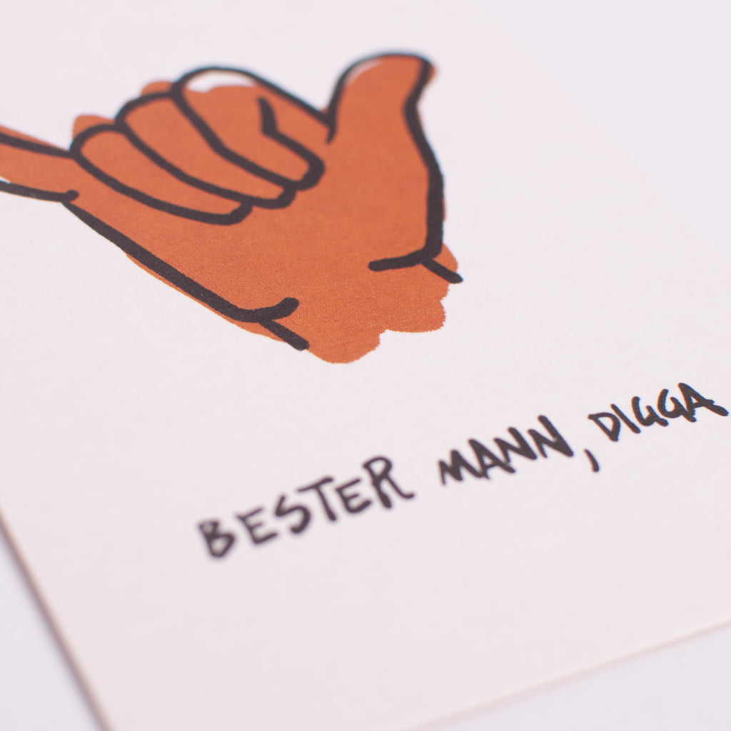 Edition SCHEE Postkarte "Bester Mann Digga"