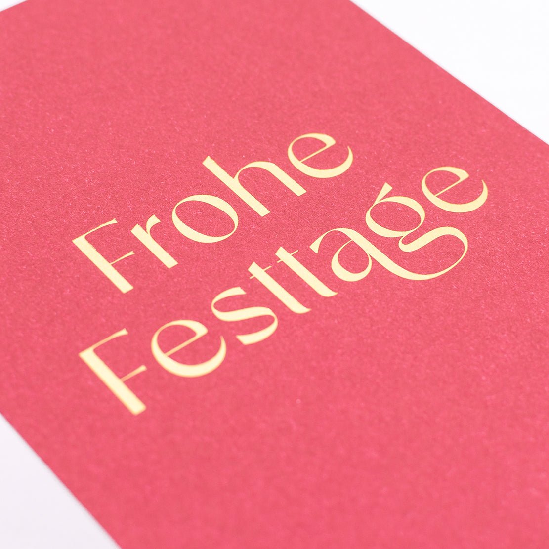 Edition SCHEE Postkarte "Frohe Festtage"