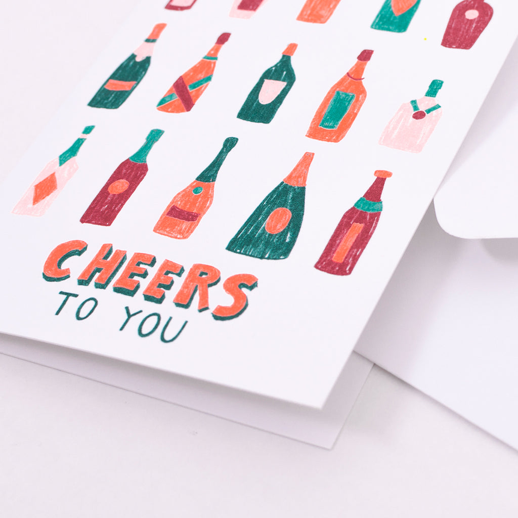 Edition SCHEE Grußkarte "Cheers to you"