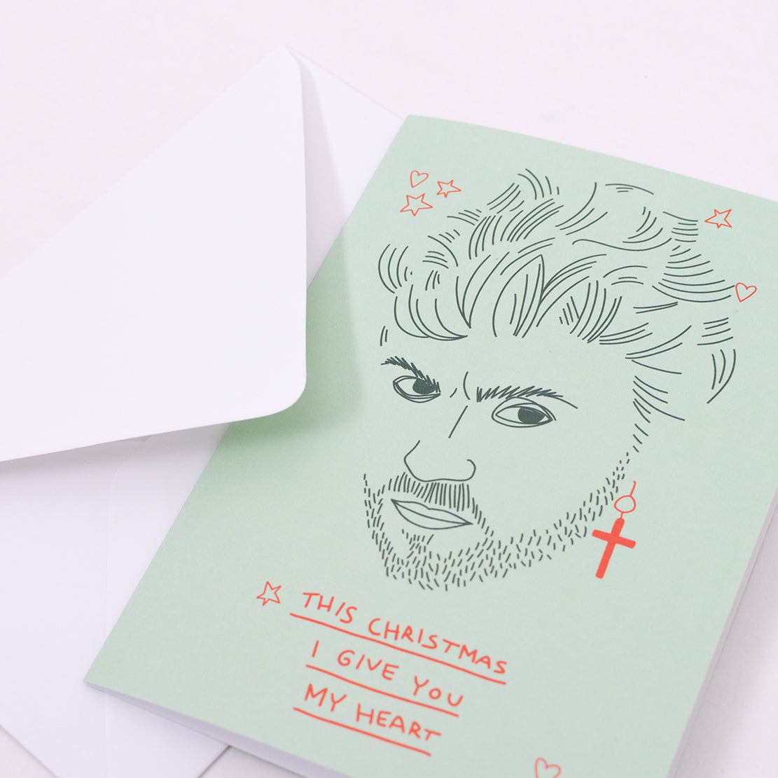 Edition SCHEE Grußkarte "This christmas I give you my heart"