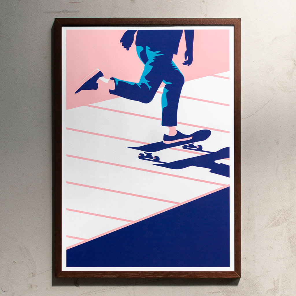 Telegramme Paper Co. Summertime Travel - Skateboard (Din A2) wenge