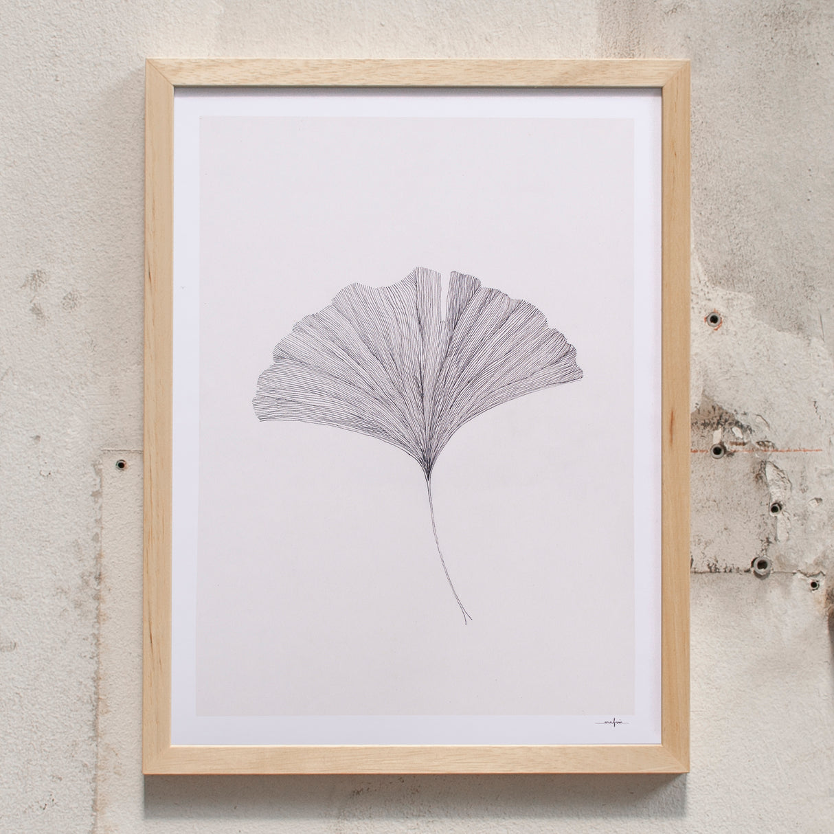 Ana Frois Gingko Leaf (30 x 40cm)