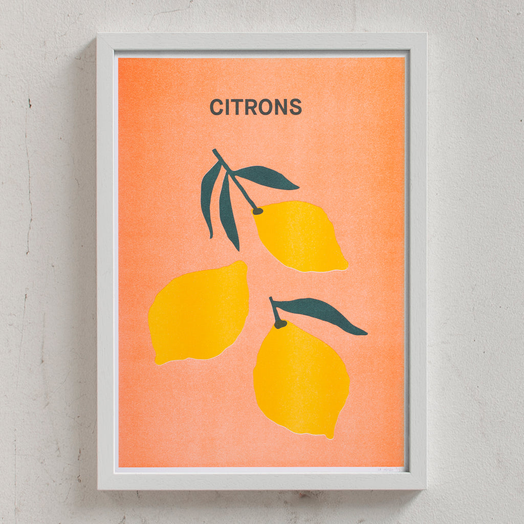 Domitille Cure Citrons (Din A3) weiß