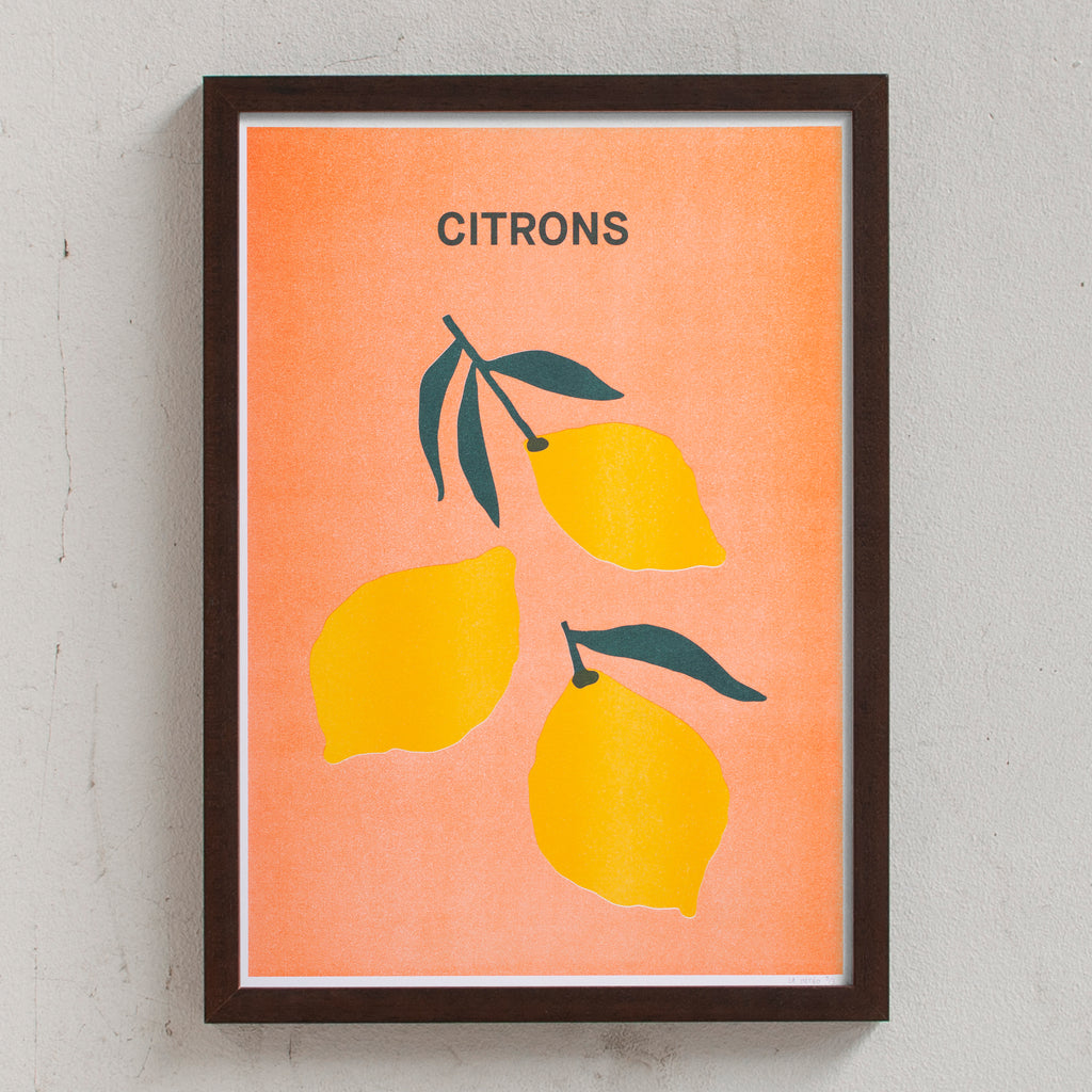 Domitille Cure Citrons (Din A3) wenge