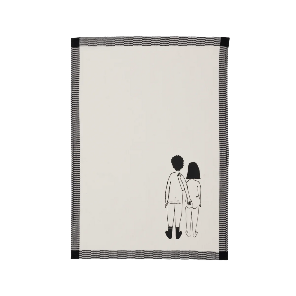 helen b Geschirrtücher helen b "Naked Couple Back / Pattern" | mit Illustrationen von Helen Blanchaert | 2 Stück