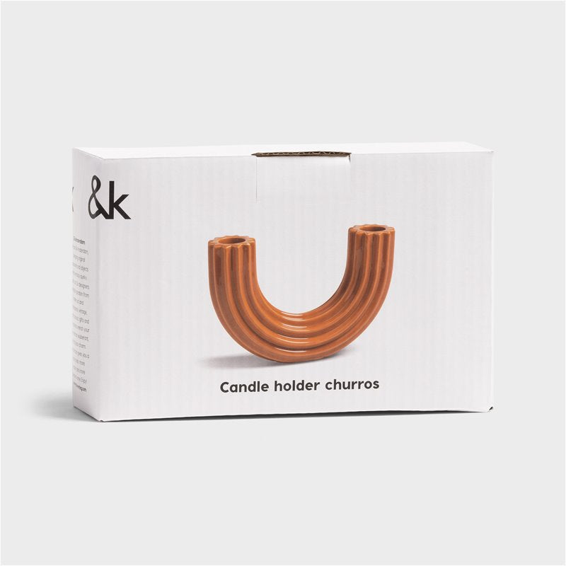 &Klevering Kerzenhalter Churros Terra