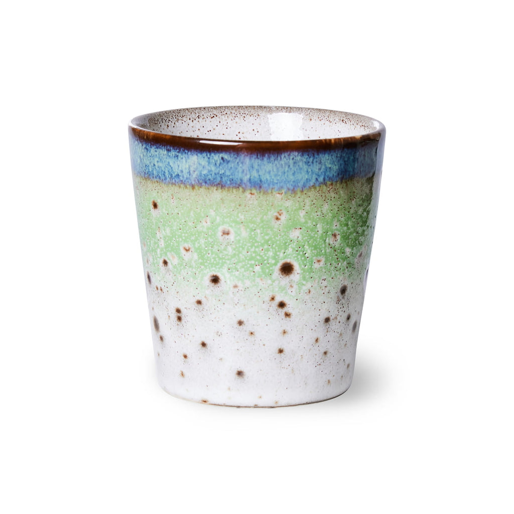 HKliving Tasse HKliving "70s Ceramics Comet" | 180ml Steingut-Tasse im Retro-Design