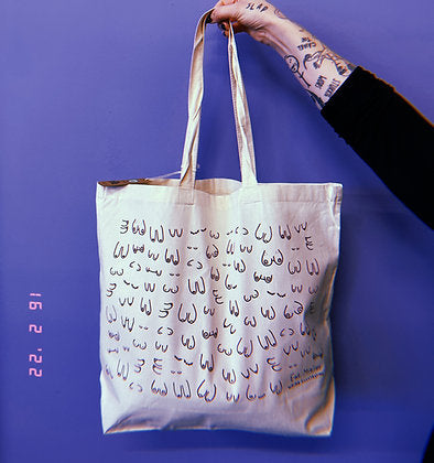 Eat Mielies Weird Illustration Tote Bag XL "Natural"