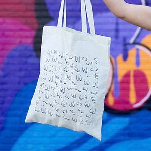 Eat Mielies Weird Illustration Tote Bag "Titties White"