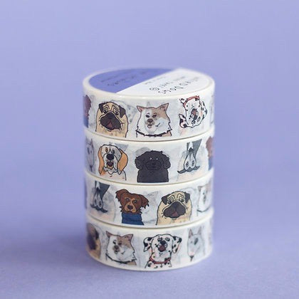 Eat Mielies Weird Illustration Washi-Tape "Dogs"