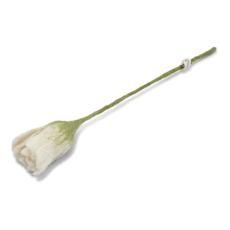 Gry & Sif Filzblume Tulpe Weiß