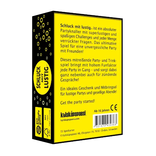 Kylskapspoesi Spiel “Pocket Game Schluck mit Lustig” | Kylskapspoesi