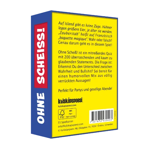 Kylskapspoesi Spiel “Pocket Game Ohne Scheiß” | Kylskapspoesi