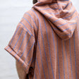 BONGUSTA Poncho „Naram Camel & Ultramarine S/M“ | Für Strand & Bad | Bongusta