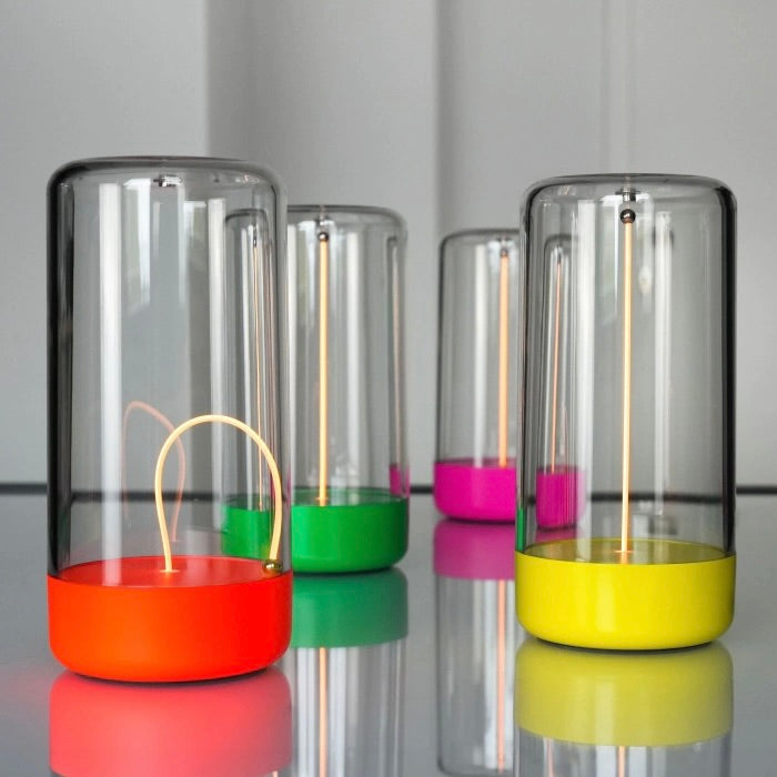 Sompex Tischleuchte “PULSE” | Dimmbar & knallig in Neonpink | Sompex