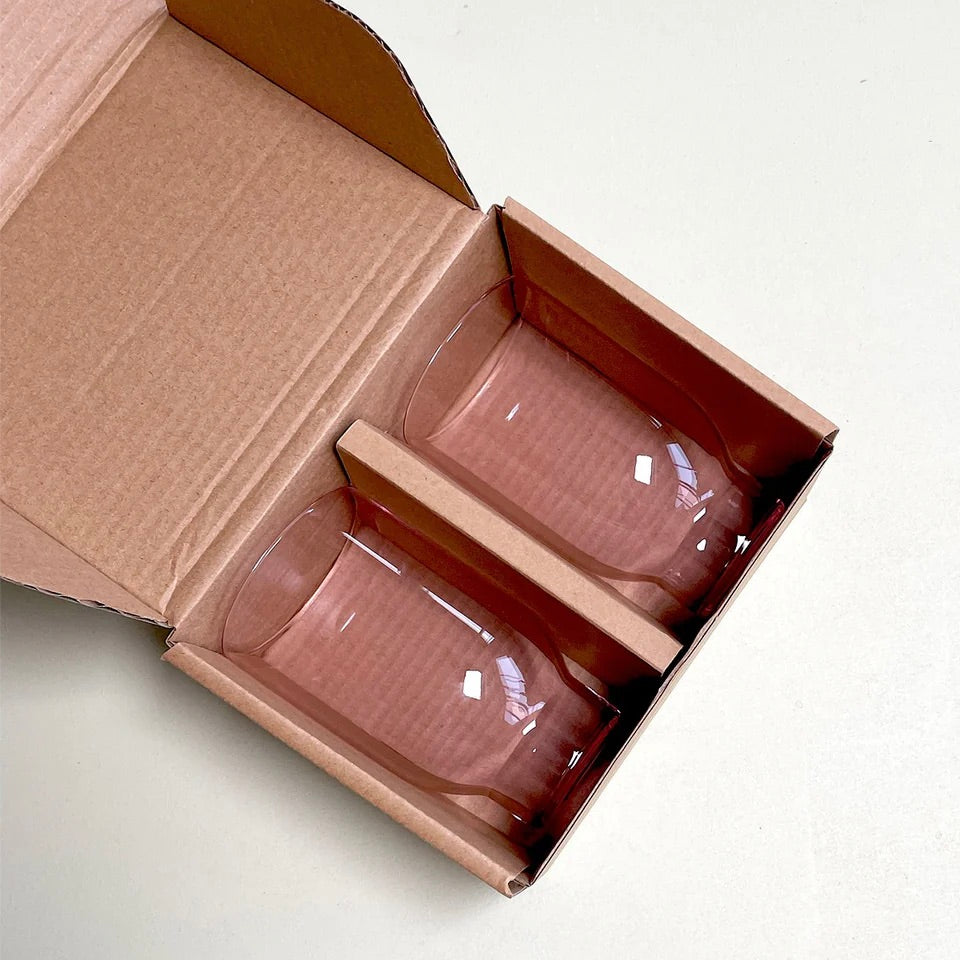 Studio About Trinkgläser „Tall Rose“ (2er Set) | Stylisch & stapelbar | Studio About