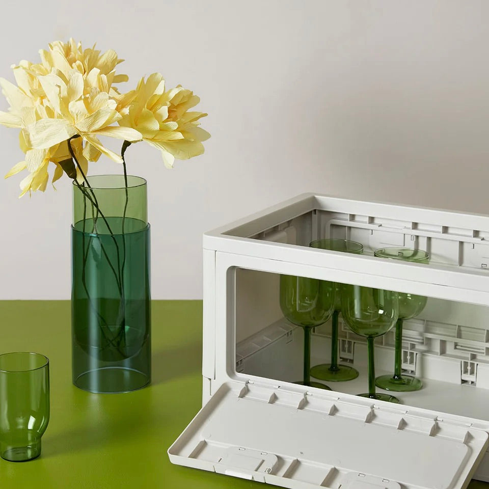 Studio About Trinkgläser „Tall Green“ (2er Set) | Schlank & elegant | Studio About