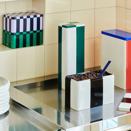 HAY Dose „Tin Container Slim“ | Green & Off-White | HAY