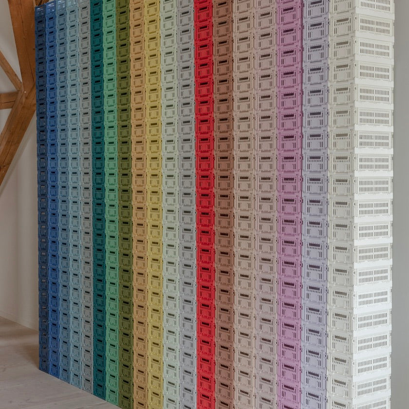 HAY Faltbox „Colour Crate Small Sage Green“ | Sanftes Grün für alles | HAY