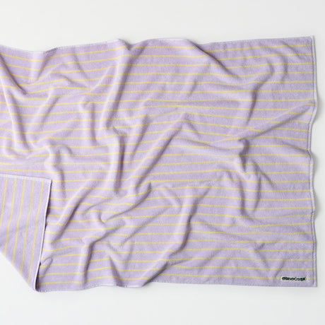 BONGUSTA Badelaken “Naram Lilac & Neon Yellow” 100x150 cm | BONGUSTA
