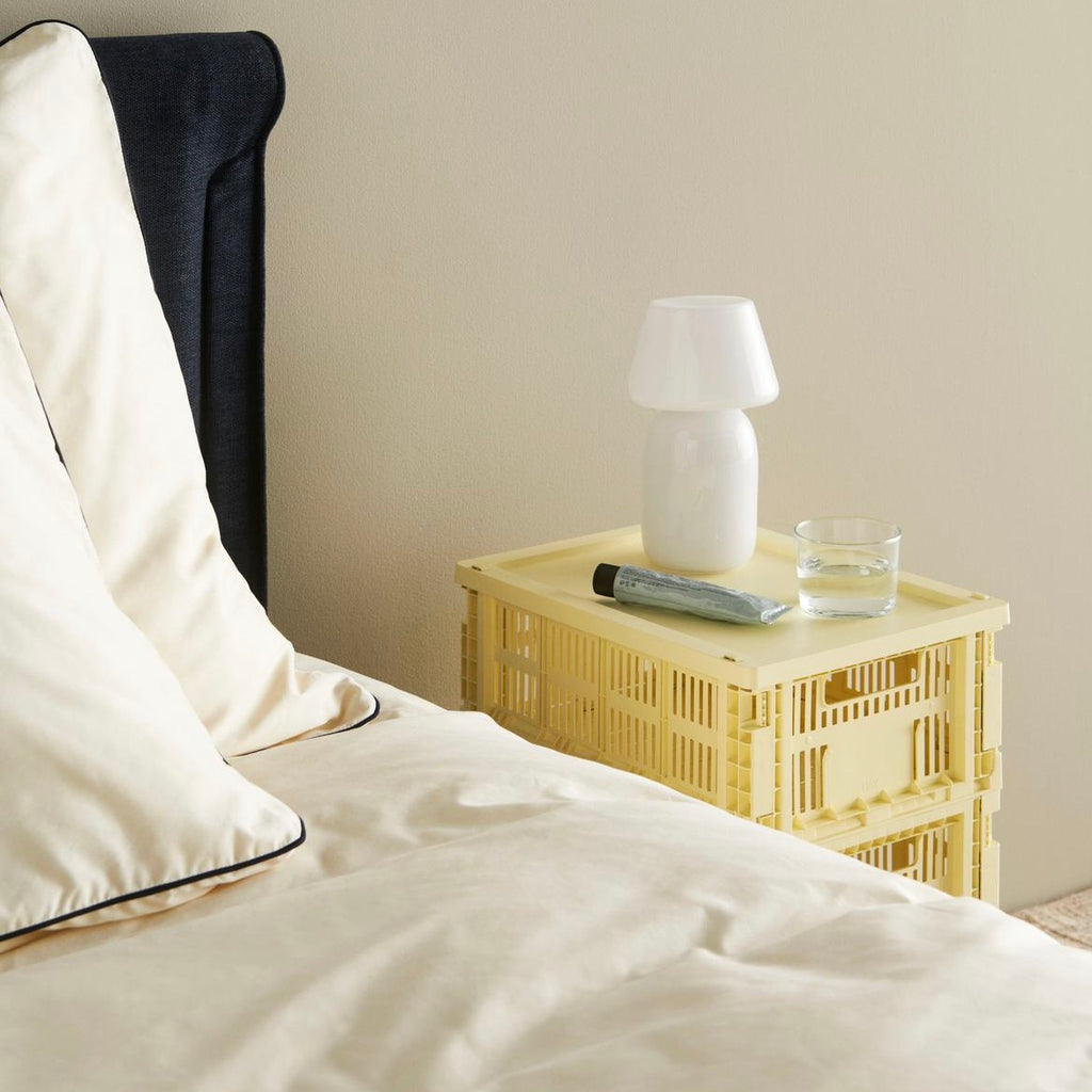 HAY Faltbox „Colour Crate Medium Light Yellow“ | Stapelwunder in Gelb | HAY